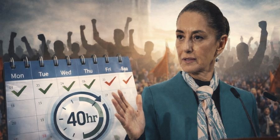 Claudia Sheinbaum 40 Hour Week Law Signed, Marking Historic Labor Reform in Mexico