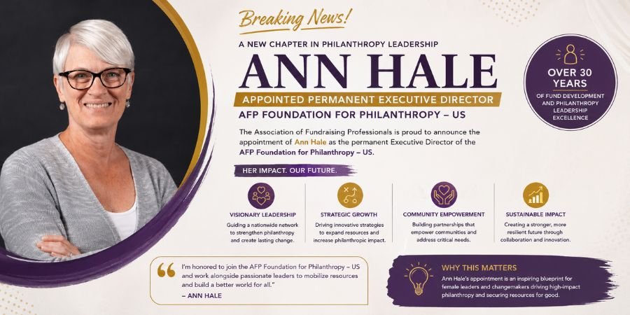 Ann Hale AFP Foundation Executive Director Appointment Sparks Impact