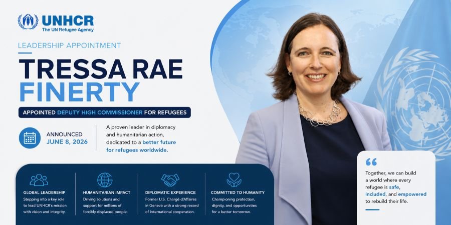 UNHCR Deputy High Commissioner Tressa Rae Finerty Named in Landmark Global Leadership Move