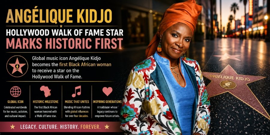 Angélique Kidjo Hollywood Walk of Fame Star Marks Historic First